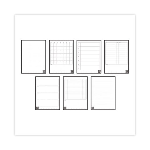 Fusion Smart Notebook, Seven Assorted Page Formats, Gray Cover, (21) 11 X 8.5 Sheets