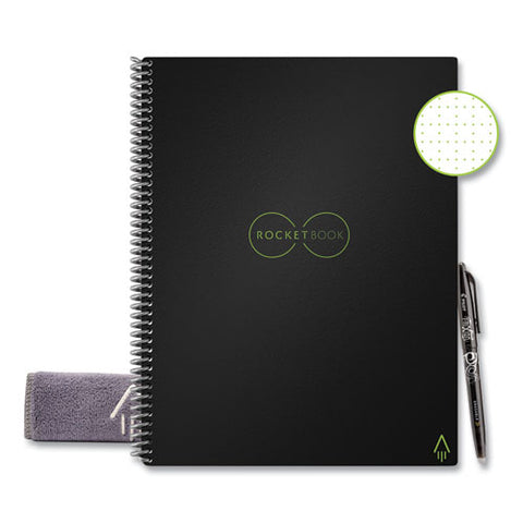 Core Smart Notebook, Dotted Rule, Black Cover, (16) 11 X 8.5 Sheets