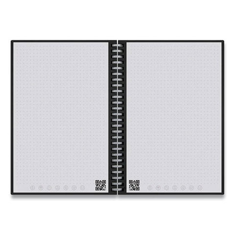 Wave Smart Reusable Notebook, Dotted Rule, Blue Cover, (40) 9.5 X 8.5 Sheets