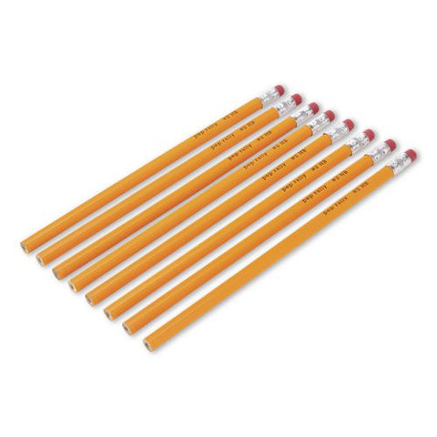 Wooden Pencil, 2.1 Mm, #2 Medium Lead, Yellow Barrel, 8/pack