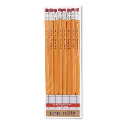 Wooden Pencil, 2.1 Mm, #2 Medium Lead, Yellow Barrel, 8/pack