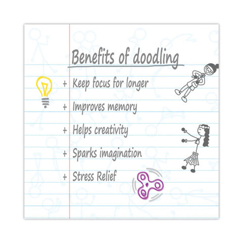 Doodlewrite Notebooks, 1-subject, Medium/college Rule, White Cover, (60) Sheets, 24/carton