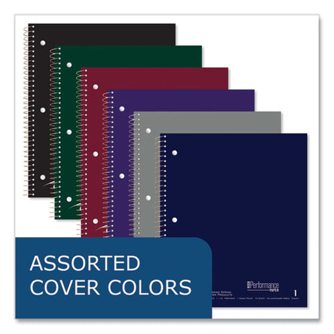 Subject Wirebound Notebook, 1-subject, Medium/college Rule, Assorted Cover, (80) 11 X 9 Sheets, 24/carton