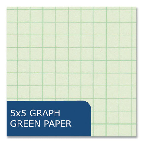 Wirebound Engineering Notebook, 20 Lb Paper Stock, Green Cover, 80-green 11 X 8.5 Sheets, 24/carton