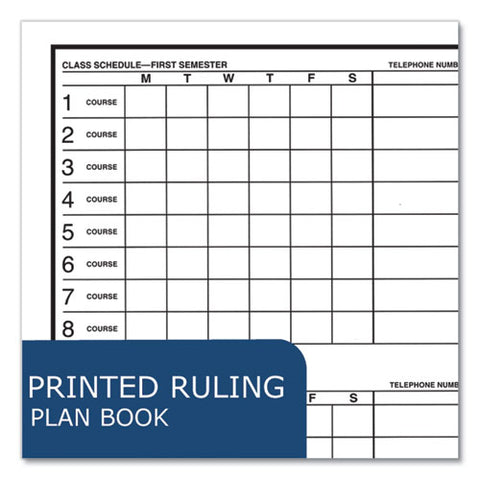 Student Plan Book, Undated, Light Blue Cover, (45) 11 X 8.5 Sheets, 24/carton