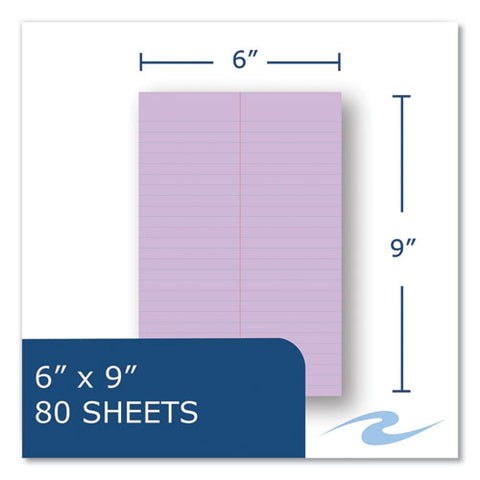 Enviroshades Steno Notepad, Gregg Rule, White Cover, 80 Orchid 6 X 9 Sheets, 4/pack