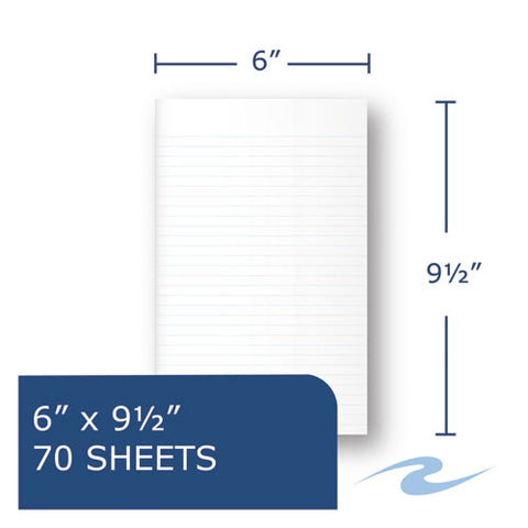 Environotes Biobased Notebook, 1-subject, Medium/college Rule, Randomly Assorted Earthtone Cover Color, (70) 9.5 X 6 Sheets