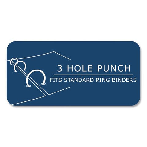 Heavyweight Biobased Filler Paper, Side: 3-hole, 8.5 X 11, Medium/college Rule, 100/pack