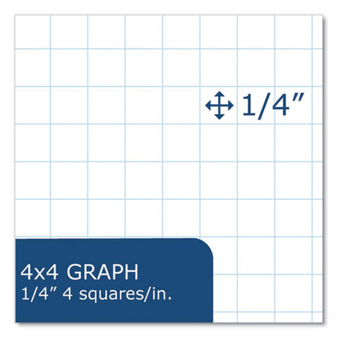 Graph Filler Paper, 3-hole, 8.5 X 11, Quadrille: 4 Sq/in, 80 Sheets/pack, 24 Packs/carton