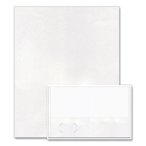 Pocket Folder, 0.5" Capacity, 11 X 8.5, White, 25/box, 10 Boxes/carton