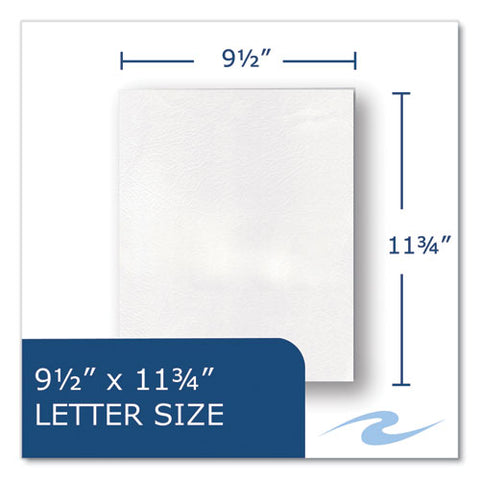 Pocket Folder, 0.5" Capacity, 11 X 8.5, White, 25/box, 10 Boxes/carton