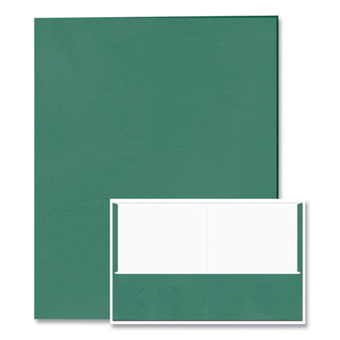 Pocket Folder, 0.5" Capacity, 11 X 8.5, Green, 25/box, 10 Boxes/carton