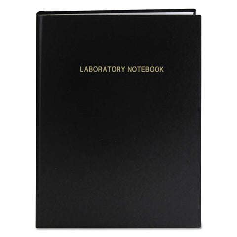 Lab Research Notebook, Quadrille Rule (5 Sq/in), Black Cover, (72) 11.25 X 8.75 Sheets