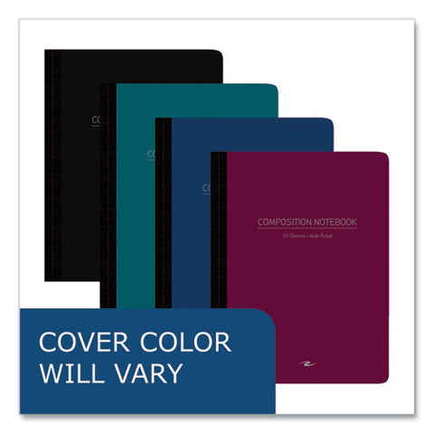 Poly Flex Composition Notebook, Wide/legal Rule, Randomly Assorted Cover, (70) 9.75 X 7.5 Sheets, 24/carton