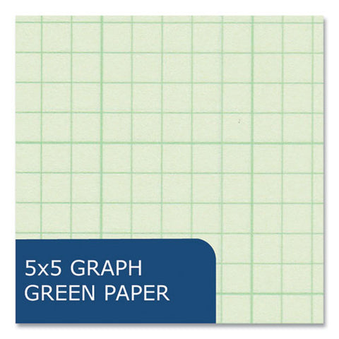 Engineer Filler Paper, 3-hole, Frame Format/quad Rule (5 Sq/in, 1 Sq/in) 500 Sheets/pack, 5/carton