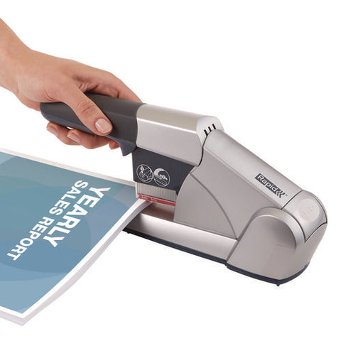 Heavy-duty Cartridge Stapler, 80-sheet Capacity, Silver