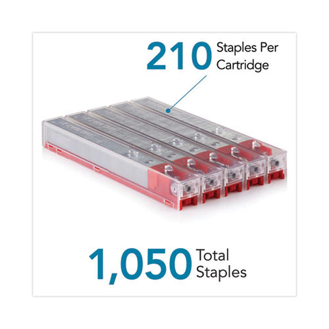 Staple Cartridge, 0.47" Leg, 0.5" Crown, Steel, 210/cartridge, 5 Cartridges/pack, 1,050/pack