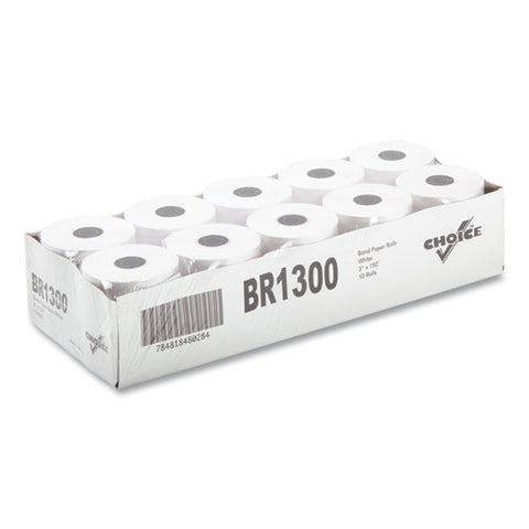 Register Rolls, 3" X 150 Ft, White, 30/carton