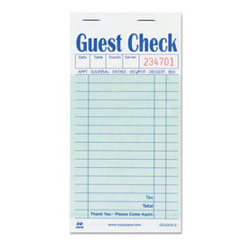 Guest Check Pad, 17 Lines, Two-part Carbon, 3.5 X 6.7, 50 Forms/pad, 50 Pads/carton