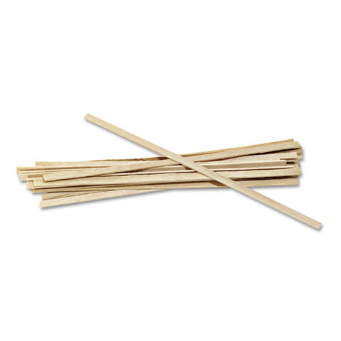 Wood Coffee Stirrers, 5.5", 10,000/carton