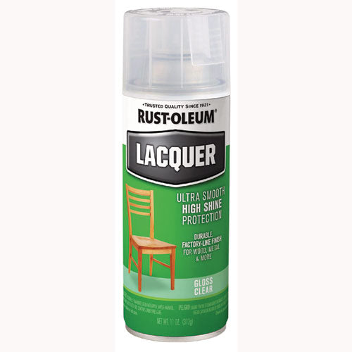 Specialty Lacquer Spray Paint, Gloss Clear, 12 Oz Aerosol Can, 6/carton