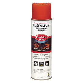 Industrial Choice Precision Line Marking Paint, Flat/matte Orange, 20 Oz Aerosol Can, 12/carton