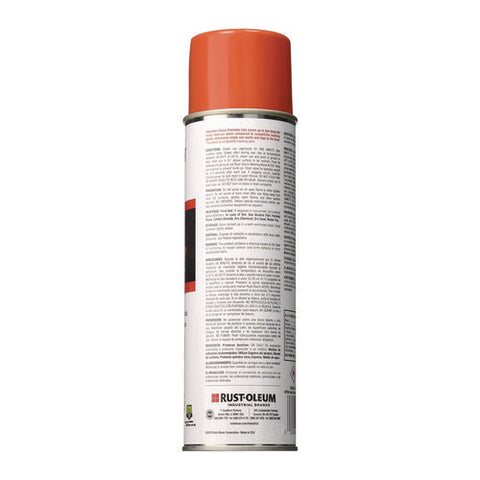 Industrial Choice Precision Line Marking Paint, Flat/matte Orange, 20 Oz Aerosol Can, 12/carton