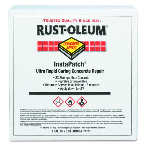 Instapatch Ultra-rapid Curing Concrete Repair, 1 Gal Bottle, Gray