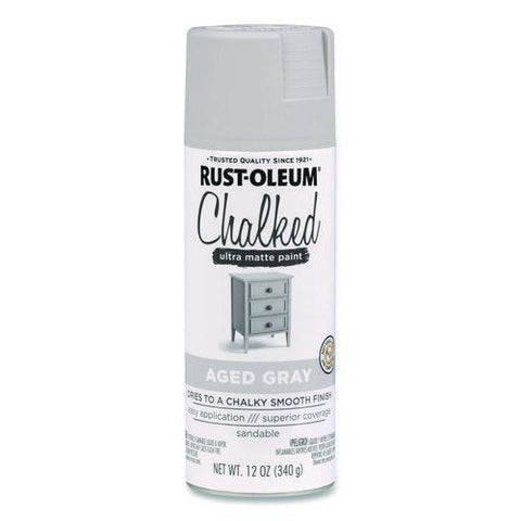 Ultra Matte Chalked Paint, Matte Aged Gray, 12 Oz Aerosol Can