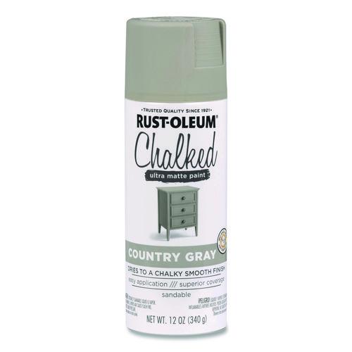 Ultra Matte Chalked Paint, Matte Country Gray, 12 Oz Aerosol Can