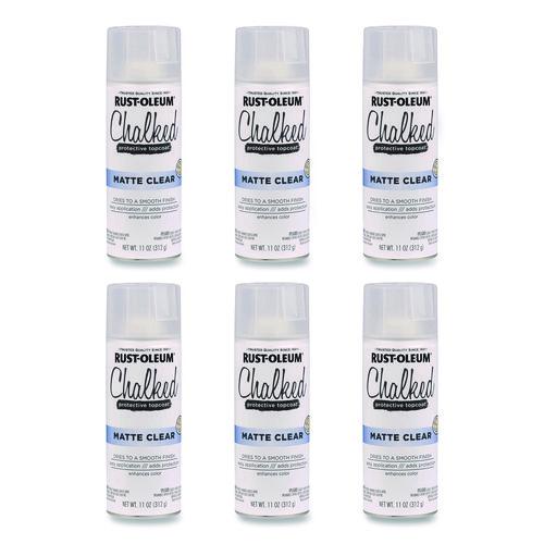 Ultra Matte Chalked Paint, Matte Clear, 12 Oz Aerosol Can, 6/carton
