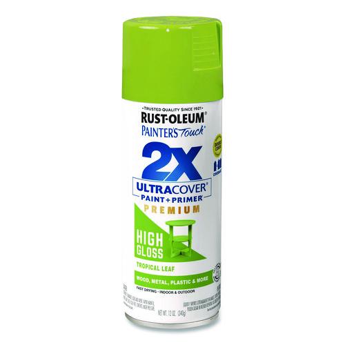 Painter's Touch 2x Ultra Cover Spray Paint, High Gloss Tropical Leaf, 12 Oz Aerosol Can