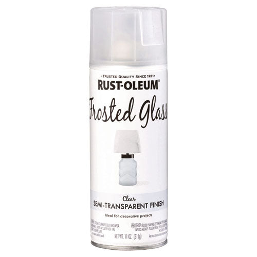 Specialty Frosted Glass Spray Paint, Matte Clear, 11 Oz Aerosol Can