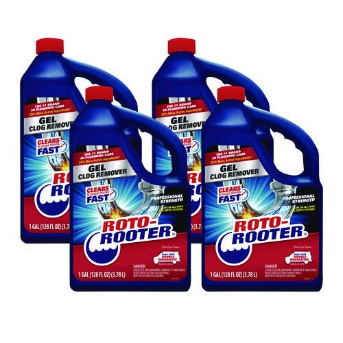 Gel Clog Remover, 1 Gal Bottle, 4/carton