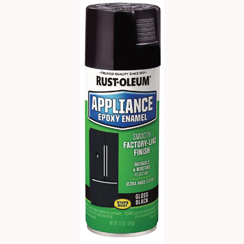 Specialty Appliance Epoxy Spray Paint, Gloss Black, 12 Oz Aerosol Can