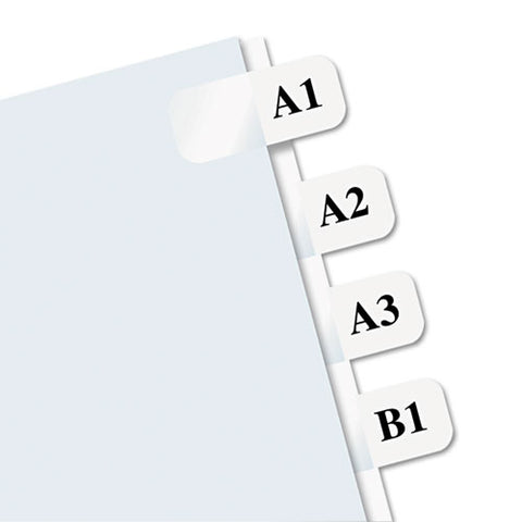 Laser Printable Index Tabs, 1/12-cut, White, 0.44" Wide, 675/pack