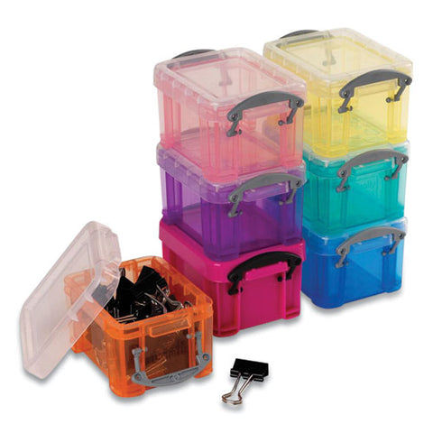 Snap-lid Storage Bin, 0.03 Gal, 1.75 X 2.25 X 1.5, Randomly Assorted Colors