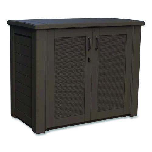 Bridgeport Storage Cabinet, 16.44 Cu Ft, 4 Ft X 2 Ft X 3 Ft, Black Oak