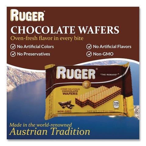 Wafers, Chocolate, 2.12 Oz Packet, 12/box
