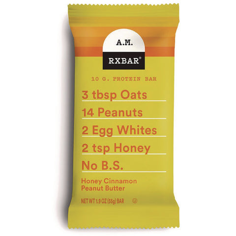 Gluten-free Honey Cinnamon Peanut Butter Protein Bar, 1.9 Oz Bar, 12/box