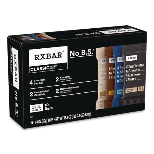 Adult Bars Variety Pack, 1.8oz Bar, (4) Chocolate Sea Salt, (2) Blueberry, (2) Coconut Chocolate, (2) Peanut Butter Chocolate