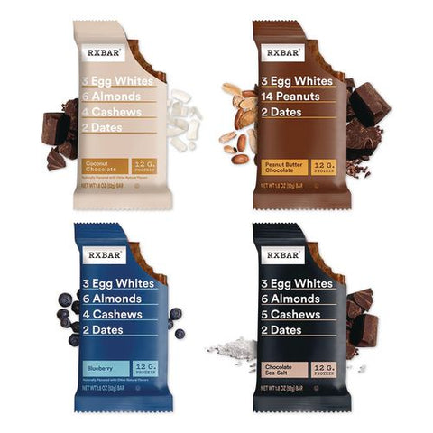 Adult Bars Variety Pack, 1.8oz Bar, (4) Chocolate Sea Salt, (2) Blueberry, (2) Coconut Chocolate, (2) Peanut Butter Chocolate