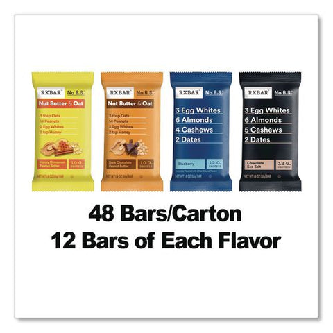 Protein Bar Variety Pack, Assorted Flavors And Sizes, 48 Bars/carton