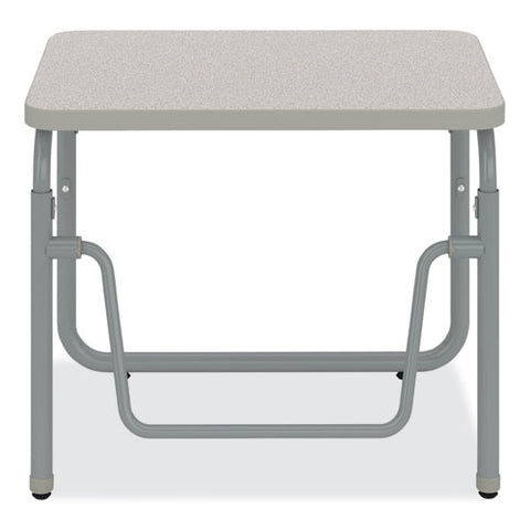 Alphabetter 2.0 Height-adjustable Student Desk With Pendulum Bar, 27.75 X 19.75 X 22 To 30, Pebble Gray