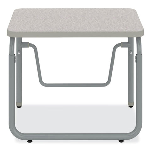 Alphabetter 2.0 Height-adjustable Student Desk With Pendulum Bar, 27.75 X 19.75 X 22 To 30, Pebble Gray