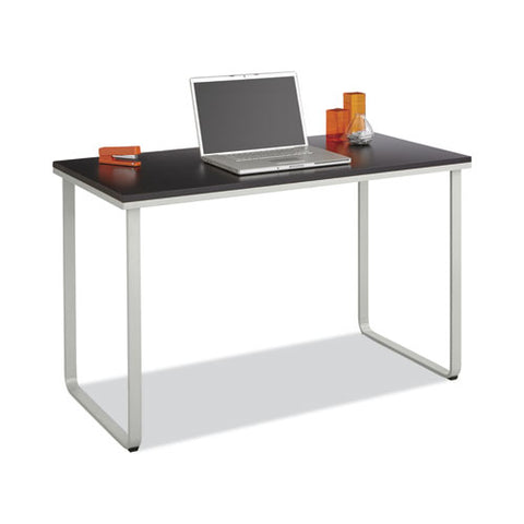 Steel Desk, 47.25" X 24" X 28.75", Black/silver