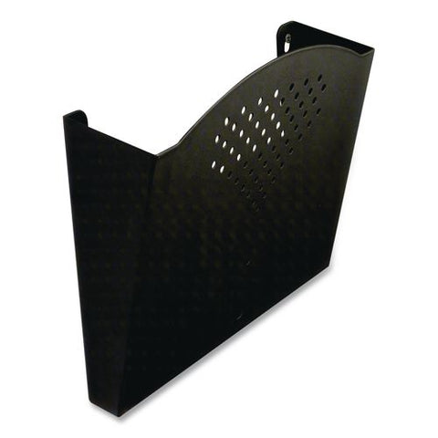 Steel Wall Pocket, Legal Size, 15" X 3" X 9", Black