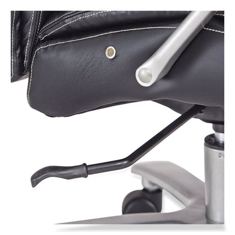 Lineage Big And Tall High Back Task Chair, Supports Up To 500 Lb, 20.5" To 24.25" Seat Height, Black Seat, Chrome Base