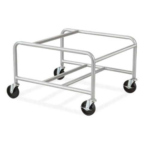 Sled Base Stack Chair Cart, Metal, 500 Lb Capacity, 23.5" X 27.5" X 17", Silver