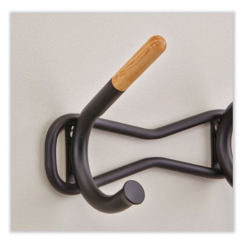 Family Coat Wall Rack, 3 Hook, 18.5w X 6.25d X 7.25h, Cream